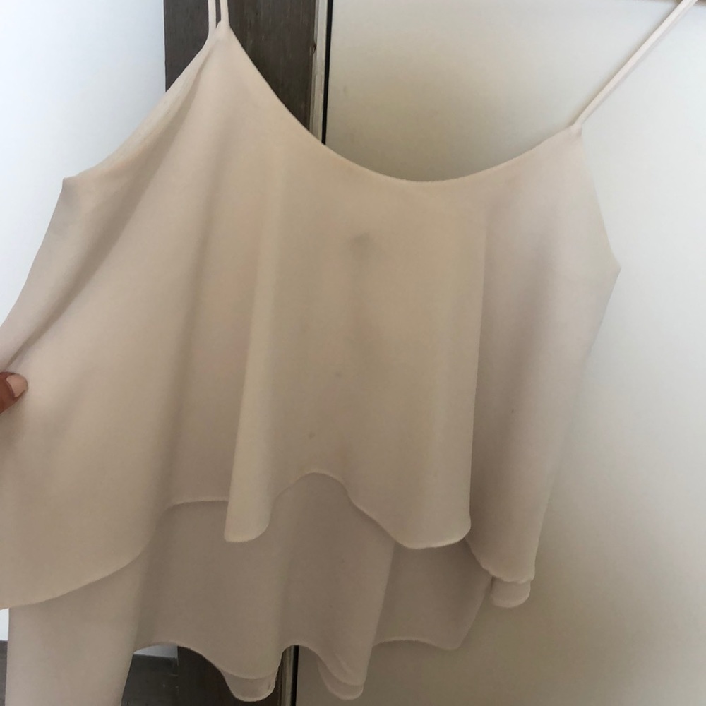 Paper crane white blouse